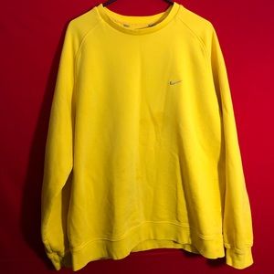 vintage yellow nike crewneck